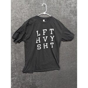 M&O Gold T Shirt Mens XL Black Graphic Print Heavy Sht Cotton Tee